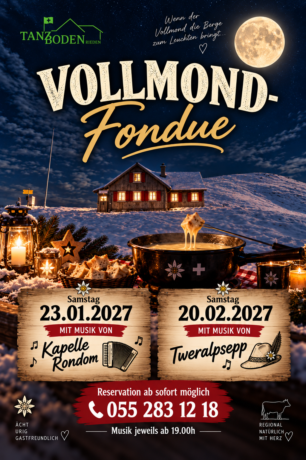 Vollmondfondue